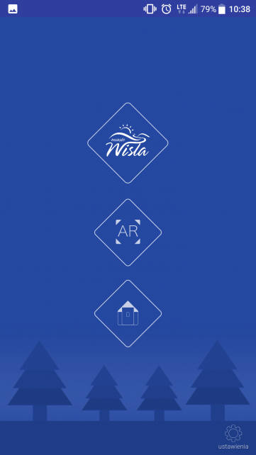 Ekran startowy aplikacji